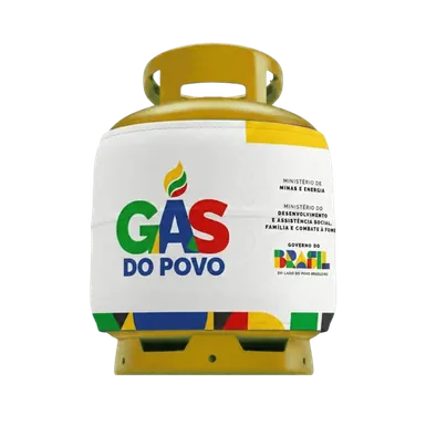 Botijão de gás do programa Gás do Povo